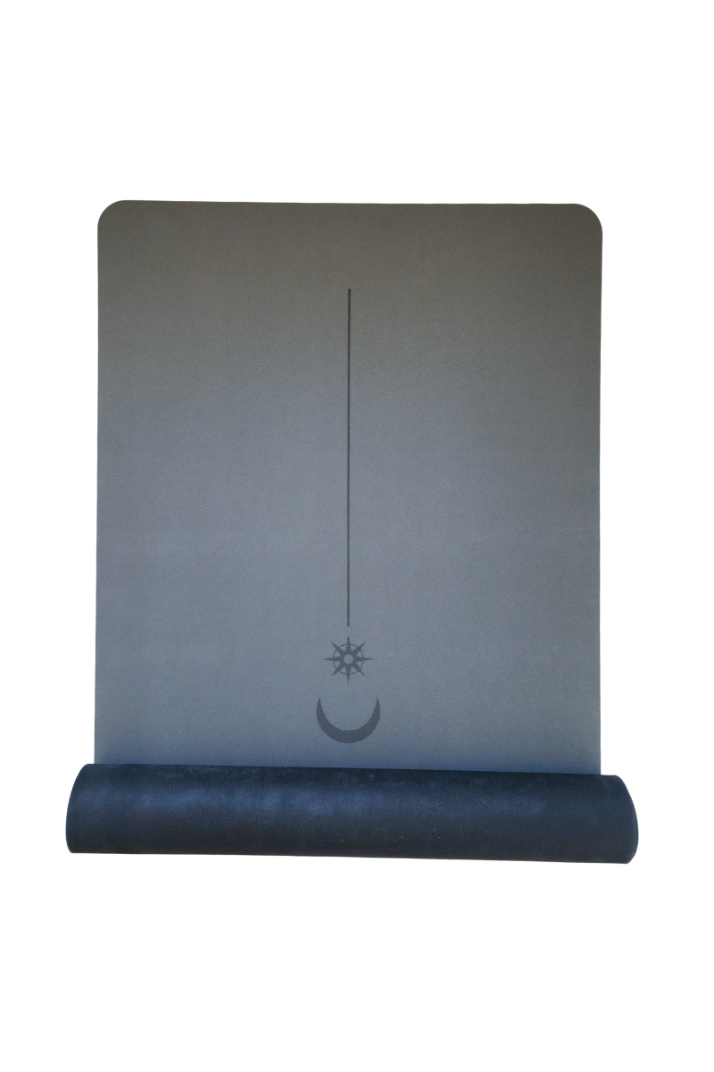 Yoga Matı Kaydırmaz Doğal Kauçuk 5mm Gri