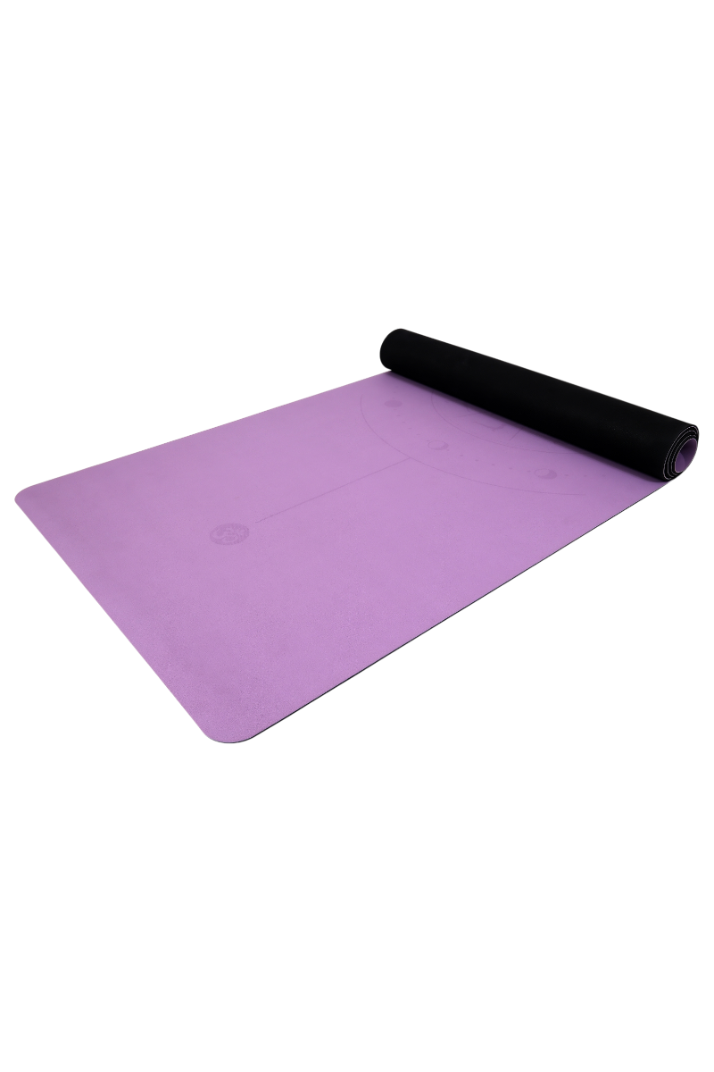 Yoga/Pilates Matı Kaydırmaz Doğal Kauçuk 5mm Mor Çember