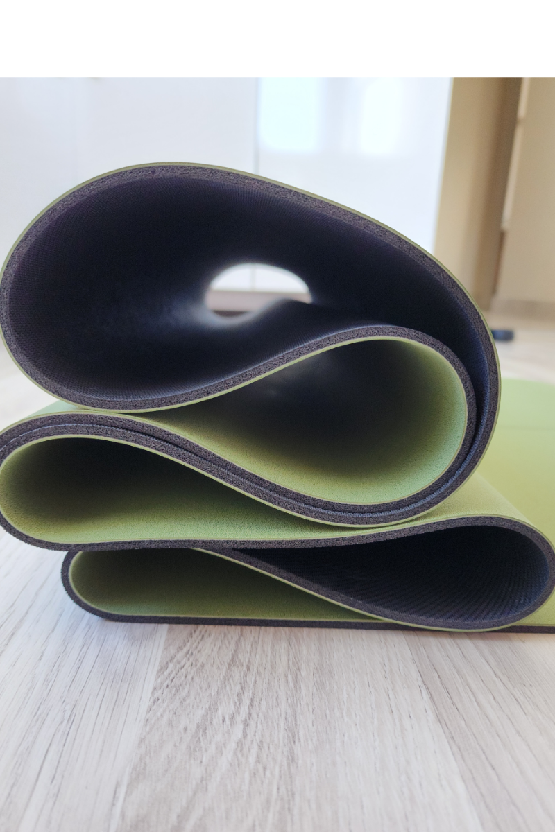 Yoga/Pilates Matı Kaydırmaz Doğal Kauçuk 5mm Yeşil Sade