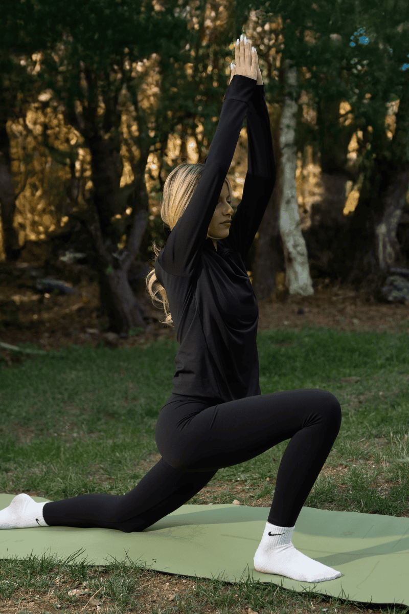 Yoga/Pilates Matı Kaydırmaz Doğal Kauçuk 5mm Yeşil Om Desenli