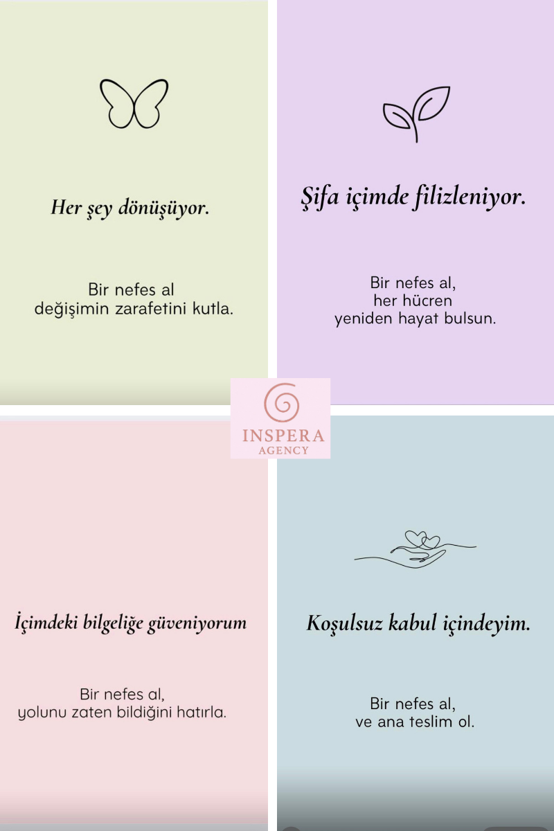 Bir Nefeslik Mantra Kartları