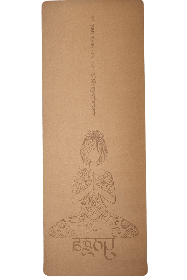 Mantar Mat 5mm Kauçuk Taban Yogi Desenli