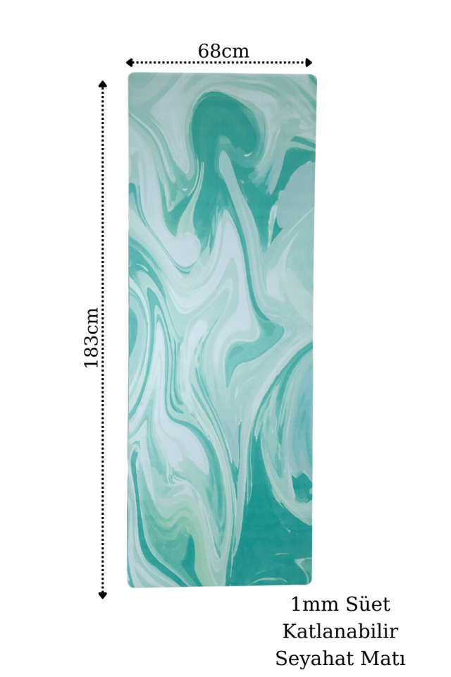 Katlanabilir Seyahat Matı Yeşil 1mm